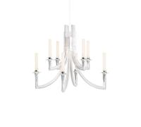KHAN METAL Lampadario Cristallo