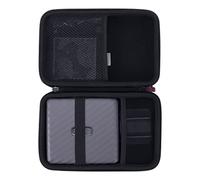Khanka Custodia e Album per Stampante Fujifilm Instax Link Wide,Nero | Protezione da Urti, Tasca a Rete per Accessori, Con Album Fotografico, Materiale EVA, Struttura Rigida, Protezione dai Graffi