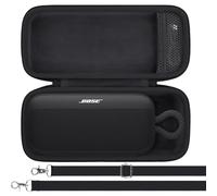 khanka Custodia per altoparlante portatile Bose SoundLink Plus - Custodia rigida protettiva da viaggio con tracolla (nero)