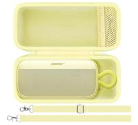 khanka Custodia per altoparlante portatile Bose SoundLink Plus, guscio protettivo rigido con tracolla per altoparlante Bluetooth Bose SoundLink Plus, solo custodia (giallo)