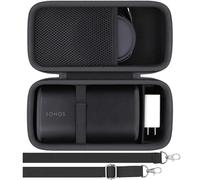 khanka Custodia rigida da viaggio per altoparlante Bluetooth Sonos Play, custodia protettiva portatile antiurto in EVA con scomparto per accessori per caricabatterie, solo custodia (nero)