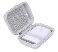 Khanka Custodia rigida da viaggio per stampante fotografica portatile Xiaomi Mi, adatta per carta e cavi per stampante Mi Zink (bianco)