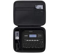Khanka Custodia rigida di ricambio per Brother P-Touch Pt-d400 PTD400AD, PT-D410, PT-D460BT Casa / Ufficio Advanced Label Maker, solo custodia (nero)