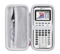 Khanka Custodia rigida di ricambio per Texas Instruments TI-83 Plus/TI-84 Plus/TI-84 Plus CE Calcolatrice grafica a colori, solo custodia (bianco brillante)