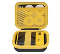 khanka Custodia Rigida EVA per Kodak Label ERA M50,Nero,Cerniera Gialla | Compatibile con Kodak Label ERA M50, Materiale EVA, Fascia Elastica Interna, Tracolla per il Trasporto, Solo Custodia