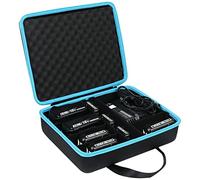 Khanka Duro Batteria Conservazione Scatola Custodia per batteria e caricatore Makita da 12 V 18 V 40 V - Contiene batteria da 12 V 18 V 40 V 2,0/2,5/3,0/4,0/5,0/6,0 Ah, caricatore(Vuoto Custodia).