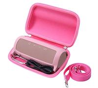 Khanka Eva Custodia rigida da viaggio per JBL Flip 5 Speaker Bluetooth Portatile (con cassa in silicone-rosa)
