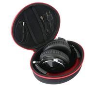 Khanka Eva Custodia rigida da viaggio per OneOdio/OneOdio A70 /A71 Cuffie Over Ear Cuffie chiuse da Studio Back DJ(Cerniera rossa)