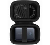 Khanka per Anker Nano Power Bank,10.000mAh 45W( A1638) Powerbank Custodia Rigida da Viaggio, Scatola Portaoggetti per Anker Nano 45W Max Batteria Compatta, Solo Custodia (Nero)