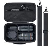 Khanka per Canon EOS Rebel 2000D/4000D/1300D/R50/R100/R5/R7/R8/R6 Mark II/250D Fotocamera DSLR - Custodia Rigida da Trasporto,Copertura da Viaggio per Canon EOS DSLR e Obiettivo, Solo Custodia (Nero)