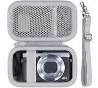 Khanka per Canon PowerShot SX740 HS/G7 X Mark II/Mark III Fotocamera Digitale Custodia Rigida da Viaggio con Maniglia e Tracolla, Solo Custodia (Bianco)