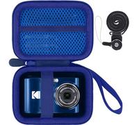 Khanka per KODAK PIXPRO FZ55/FZ45/FZ43 Fotocamera Digitale 16MP Custodia Rigida da Viaggio con Maniglia e Cinturino per il Collo,Solo Custodia (Blu)