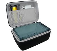 Khanka per Liene Amber M100/M200 Stampante Fotografica Portatile per Smartphone(10x15cm) custodia rigida con tasca a rete per accessori Liene DHP513 4x6'', solo custodia (Nero)