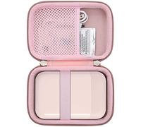 Khanka per Liene Pearl K100 2x3” Mini Stampante Fotografica Case, Borsa portaoggetti compatibile con stampante fotografica Liene Pearl K100 5 x 7,6 cm con manico, Solo custodia (Rosa)