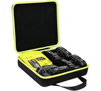 Khanka Ryobi - Custodia rigida con batteria agli ioni di litio da 12 V/18 V/40 V, contiene batterie da 1,5/2,0/2,5/3,0/3,5/4,0/5,0/6,0 Ah, solo custodia
