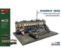 KHARKIV 1943 TRAM & STUG.III Ausf.G W/CREW BIG SET KIT 1:35