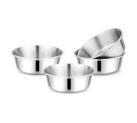 KHASCBNF Ciotola In Acciaio Inox Stainless Steel Bowl Set Bowls 10 Ounces Dishwasher Safe