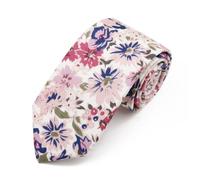 KHASCBNF Cravatte Floreali Per Uomo Bellissima Ed Elegante Cravatta A Fiori
