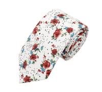 KHASCBNF Cravatte Floreali Per Uomo Bellissima Ed Elegante Cravatta A Fiori
