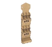 KHASCBNF Custodia Per Freccette Supporto da parete in legno for freccette, salvaspazio, con custodia portaoggetti, espositore for appassionati di, ufficio domestico, sala giochi(L)