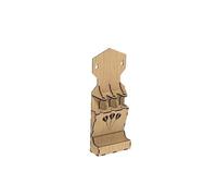 KHASCBNF Custodia Per Freccette Supporto da parete in legno for freccette, salvaspazio, con custodia portaoggetti, espositore for appassionati di, ufficio domestico, sala giochi(S)