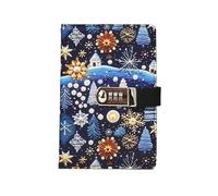 KHASCBNF Diario Con Codice Quaderno con password A5, diario floreale lucchetto, for ragazze, 260 pagine a righe, cancelleria for la scuola, appunti for ufficio(Color 1)