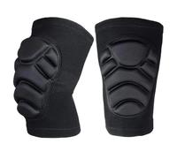 KHASCBNF Ginocchiere Sportive 1 paio di gomitiere unisex for ginocchio, ginocchiere in spugna spessa for lo sport, manica protettiva supporto for for scooter da basket(Black-Knee,M)