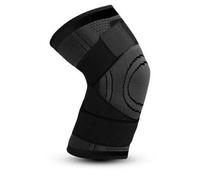 KHASCBNF Ginocchiere Sportive Ginocchiere Compressione for la sicurezza sportiva Pallavolo Palestra Protezione for tutore sportivo(Black,L)