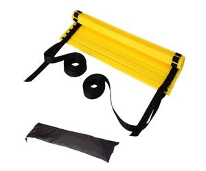 KHASCBNF Scala di Agilità 1 Set 3m 6 Step Ladder Calcio Agile Training Scaletta Strumenti didattici ausiliari Coordinazione Fisica Fitness velocità Portatile Ritmo Scala Allenamento Calcio