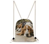 KHAUERBC Borsa con coulisse per cani che riposano, resistente agli schizzi, borsa da palestra con cinghie regolabili, zaino per sport, palestra, viaggi, nuoto