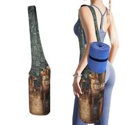 KHAUERBC Borsa da palestra per scuola, matematica, tappetino da yoga, borsa da donna e uomo. Borsa in tela leggera per yoga, pilates, studio, allenamento, uso esterno