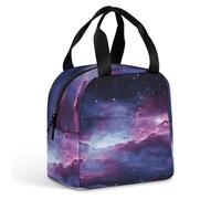 KHAUERBC Borsa portapranzo viola e blu, per donne e uomini, a prova di perdite, resistente e riutilizzabile, per lavoro, viaggi, attività all'aperto