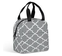 KHAUERBC Quatrefoil - Borsa portapranzo per donne e uomini, a prova di perdite, resistente e riutilizzabile, per lavoro, viaggi, attività all'aperto
