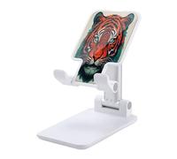 KHAUERBC Red Tiger Face supporto per telefono regolabile in altezza e angolo, supporto per telefono con 4"-13" telefoni iPad Tablet, supporto per telefono cellulare per scrivania, accessori da viaggio