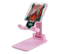 KHAUERBC Red Tiger Face supporto per telefono regolabile in altezza e angolo, supporto per telefono con 4"-13" telefoni iPad Tablet, supporto per telefono cellulare per scrivania, accessori da viaggio