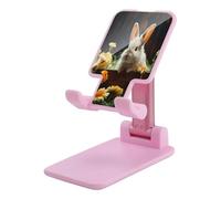 KHAUERBC Supporto per telefono a forma di coniglio e fiore, regolabile in altezza e angolazione, supporto per telefono con telefoni da 4 a 13 pollici, iPad e tablet, supporto per telefono cellulare