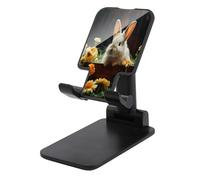 KHAUERBC Supporto per telefono a forma di coniglio e fiore, regolabile in altezza e angolazione, supporto per telefono con telefoni da 4 a 13 pollici, iPad e tablet, supporto per telefono cellulare