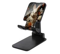 KHAUERBC Supporto per telefono con coniglio e fiori, regolabile in altezza e angolo, supporto per telefono con telefoni da 4 a 13 pollici, iPad, tablet, supporto per telefono cellulare per scrivania
