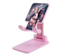 KHAUERBC Supporto per telefono con coniglio in ghirlanda, altezza e angolazione regolabili, supporto per telefono con schermo da 4 a 13 pollici, iPad, tablet, cellulare, per scrivania, viaggi