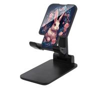 KHAUERBC Supporto per telefono con coniglio in ghirlanda, altezza e angolazione regolabili, supporto per telefono con schermo da 4 a 13 pollici, iPad, tablet, cellulare, per scrivania, viaggi
