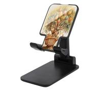 KHAUERBC Supporto per telefono con coniglio sull'albero, altezza e angolazione regolabili, supporto per telefono con schermo da 4 a 13 pollici, iPad, tablet, cellulare, per scrivania, viaggi