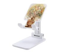 KHAUERBC Supporto per telefono con coniglio sull'albero, altezza e angolazione regolabili, supporto per telefono con schermo da 4 a 13 pollici, iPad, tablet, cellulare, per scrivania, viaggi