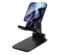 KHAUERBC Supporto per telefono con drago viola e luna viola, regolabile in altezza e angolo, supporto per telefono con telefoni da 4 a 13 pollici, iPad e tablet, supporto per telefono cellulare per