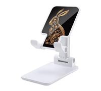 KHAUERBC Supporto per telefono con icona di coniglio, regolabile in altezza e angolazione, supporto per telefono con schermo da 4 a 13 pollici, iPad, tablet, cellulare, per scrivania, viaggi