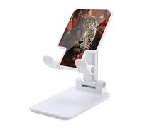 KHAUERBC Supporto per telefono con rosa rossa e tigre regolabile in altezza e angolazione, supporto per telefono con telefoni da 4 a 13 pollici, iPad e tablet, supporto per telefono cellulare per