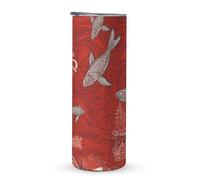 KHAUERBC Tazza da viaggio con manico a forma di animale del Mar Rosso, 590 ml, bicchiere da caffè da viaggio, in acciaio inox, isolamento sottovuoto, a doppio strato, adatto per portabicchieri per