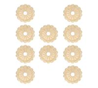 KHBUAB 10 Pezzi Rondelle per Pomelli in Rame Stile Vintage Oro per Cassetti e Mobili, Semplificano L'installazione Foro da 0,6cm, per Progetti di Restauro Mobili e Fai-da-te
