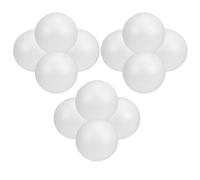 KHBUAB 12 Sfere di Schiuma da 10 CM, Palline Bianche Morbide per Lavori Artigianali e attività Creative a Scuola e Casa