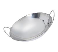 KHBUAB 1pezzi Pentola in Acciaio Inox Doppia Maniglia per Hot Pot e Cucina Multiuso Antiaderente e Leggera Adatta Fornelli Gas e Alcool Riutilizzabile per Zuppe e Ramen