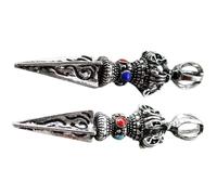 KHBUAB 2 Pezzi Charm Pendente Vintage Vajra in Lega per Collane Fai da Te, Resistente e Originale, per DIY e Accessori per Borsa